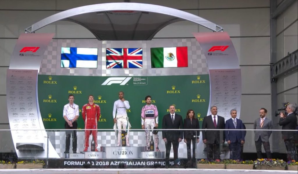 UBRacing's tweet photo. It was fantastic to see UBRacing alumnus @WillGoulbourne on the podium with Lewis Hamilton at the Azerbaijan GP! Proof, if any were needed, that the opportunities that Formula Student offers are limitless #UBWhat #UBRacing https://t.co/ETBJsm45Gk