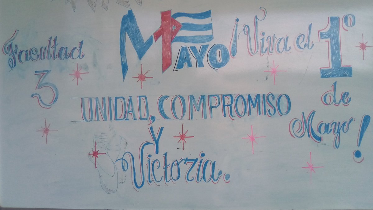 catedra_Che_uci's tweet photo. Trabajadores de la Facultad 3 @universidad_uci  ratifican su presencia este #1Mayo en el Desfile de los Trabajadores de #Cuba. VIVA EL 1ero DE MAYO!!!!!!!  UNIDAD, COMPROMISO Y VICTORIA. @yadianperez @silvanouci @nataliauci16 @nicado3 @jrivera891228 @Juan_G_Leon @lrdguezglez https://t.co/GQD2AKlGUe