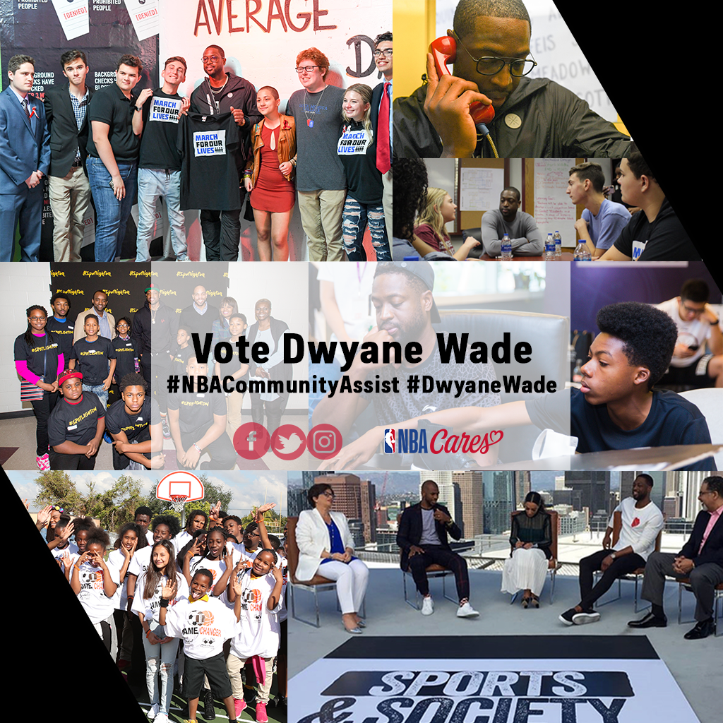 ThisIsUD's tweet photo. Retweet to vote my bro for the Seasonlong Community Assist Award. Thanks for all you do @DwyaneWade #NBACommunityAssist #DwyaneWade https://t.co/9oWPFcW4Z6