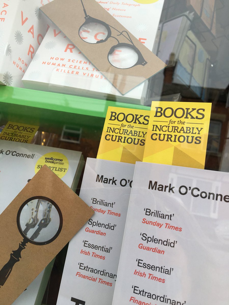 kibworthbooks's tweet photo. All hail the @wellcomebkprize shortlist for #WBP2018! Weβre so excited about hearing who wins @ExploreWellcome tonight. Good luck to all the authors and enjoy our #curiouswindow πππ https://t.co/9WQp4yaN9v