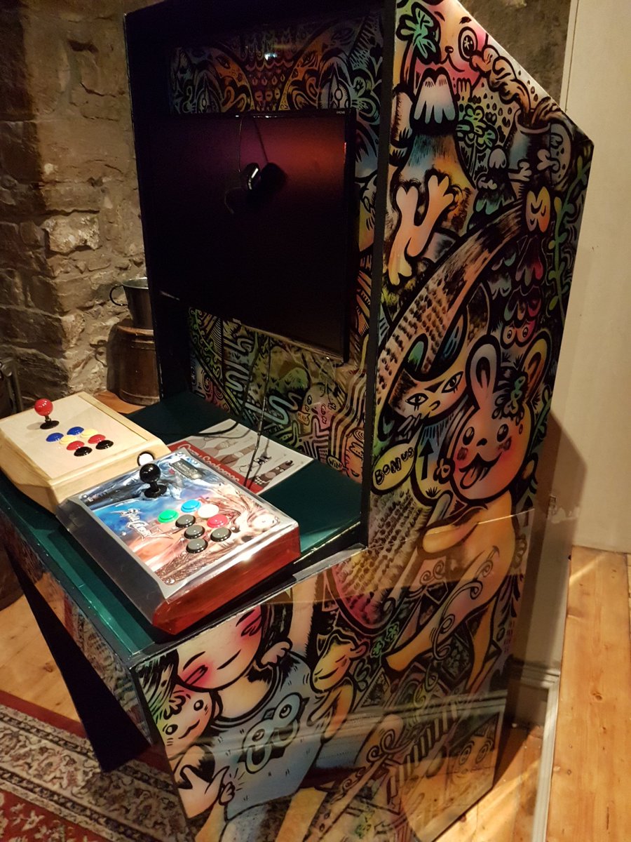 mr_square's tweet photo. A few pics of my wedding reception arcade cabinet/photo booth combo! Cabinet courtesy of @WeThrowSwitches, game by myself and @DigitalWood. *So* worth the effort - there was a queue to get on it nearly the whole night and we've ended up with some hilarious pics! 😁 https://t.co/J7D9VakWbK