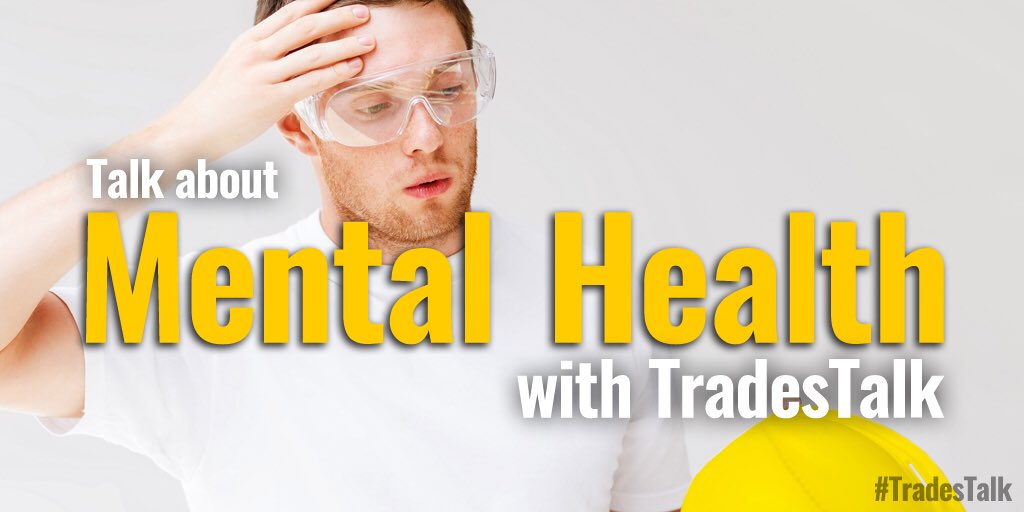 By popular demand, tomorrow's #TradesTalk is going to be about mental health - how do you look after yourself? Do you know where to ask for help? Is there specific help for tradespeople? Join us 8-9pm!