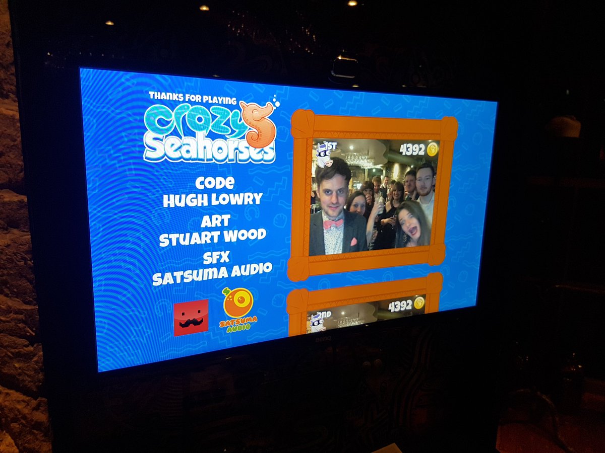 mr_square's tweet photo. A few pics of my wedding reception arcade cabinet/photo booth combo! Cabinet courtesy of @WeThrowSwitches, game by myself and @DigitalWood. *So* worth the effort - there was a queue to get on it nearly the whole night and we've ended up with some hilarious pics! 😁 https://t.co/J7D9VakWbK