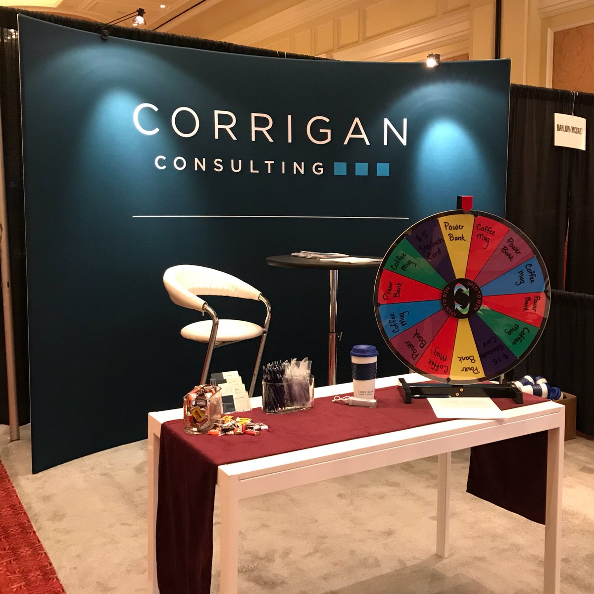 Come visit us at Booth 55 to spin the wheel to win everything you need to charge and recharge! #hmps18