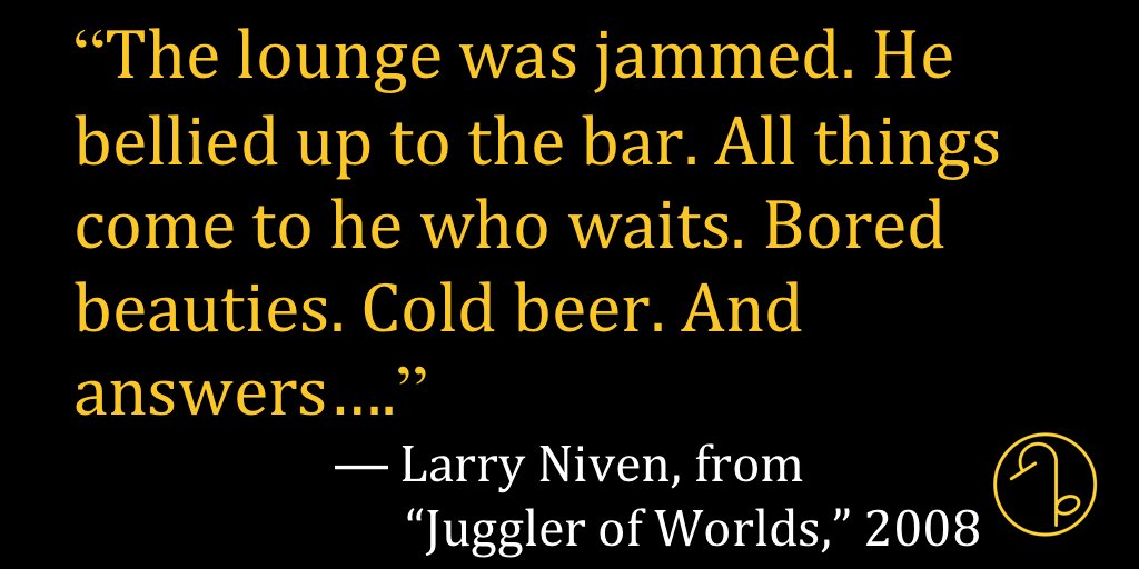 Happy Birthday American science fiction writer Larry Niven (April 30, 1938- ) 