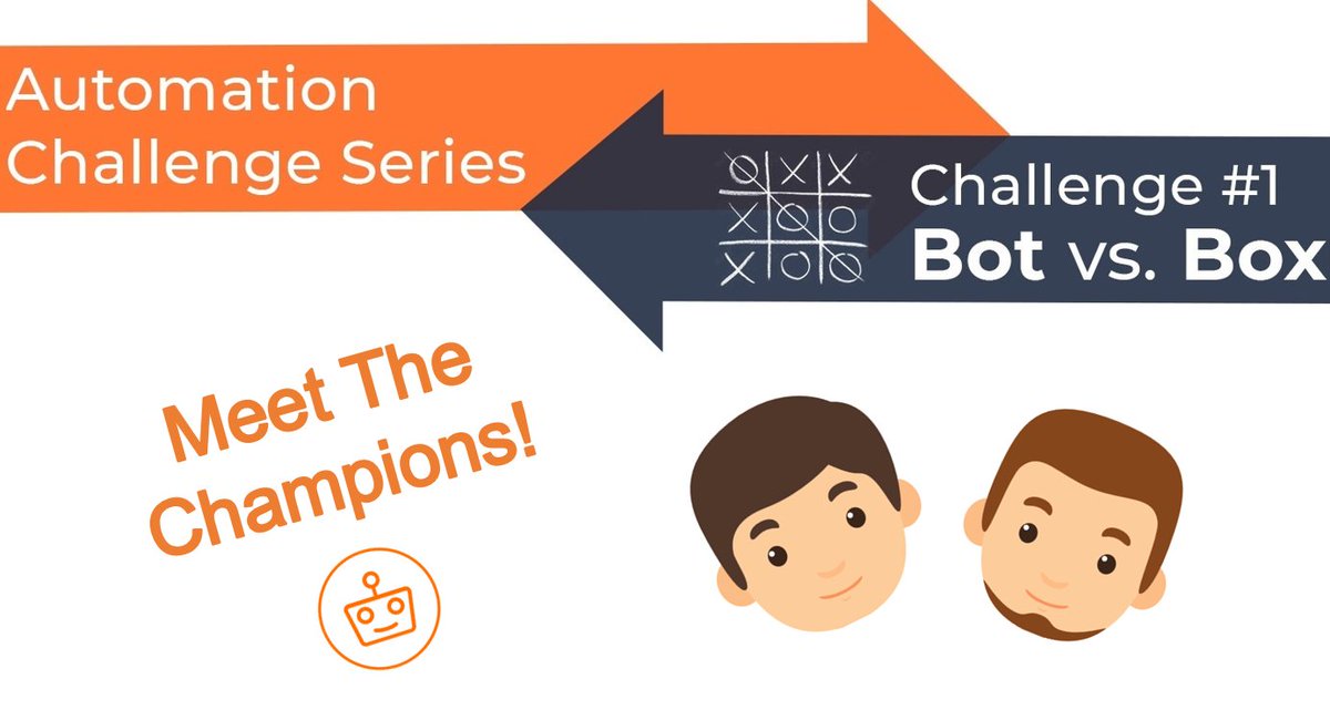 WorkFusion's tweet photo. Get inside the brains of two of the most brilliant bot makers in the #RPAExpress community. Our first #AutomationChallenge champions talk about about how they beat the competition. https://t.co/Ud1CQIahSR https://t.co/0ISVu58XlR