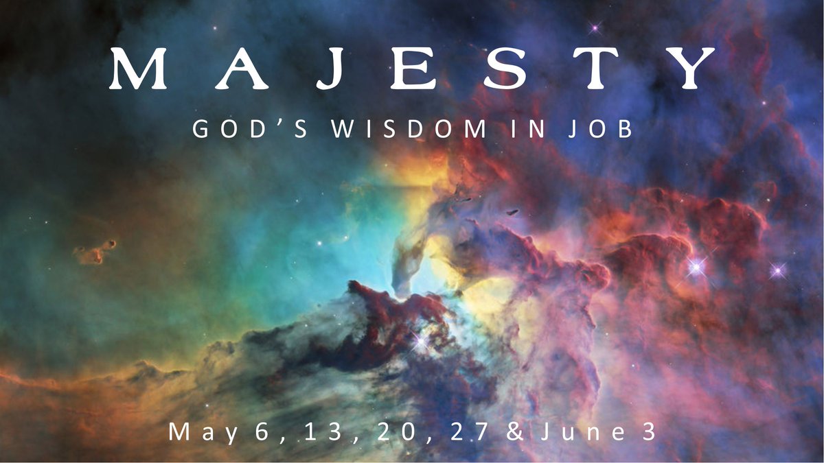 TheChapelWC's tweet photo. Upcoming sermon series from the book of Job at The Chapel Wadsworth.
We will be spending 5 weeks considering how big and majestic our God is! https://t.co/inI68jti87