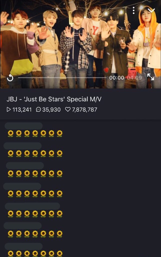 k__ma_ru's tweet photo. #7878787_JBJ #JBJ_고마워 #787년_봄이야 #787Day #JBJ와의_첫만남 
@JBJtwt787 

まさか本当に成し遂げてしまうなんて、、満開のひまわりと7878787個の愛 JBJに届きますように🌻❤️ https://t.co/kUdQ6uSJVd