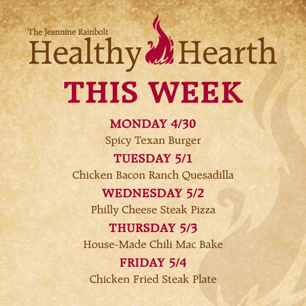 OUHSCDining's tweet image. Stop by and enjoy a delicious special this week! 😁 🍽️