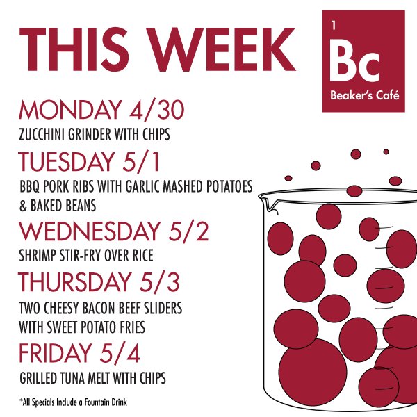 OUHSCDining's tweet image. Stop by and enjoy a delicious special this week! 😁 🍽️