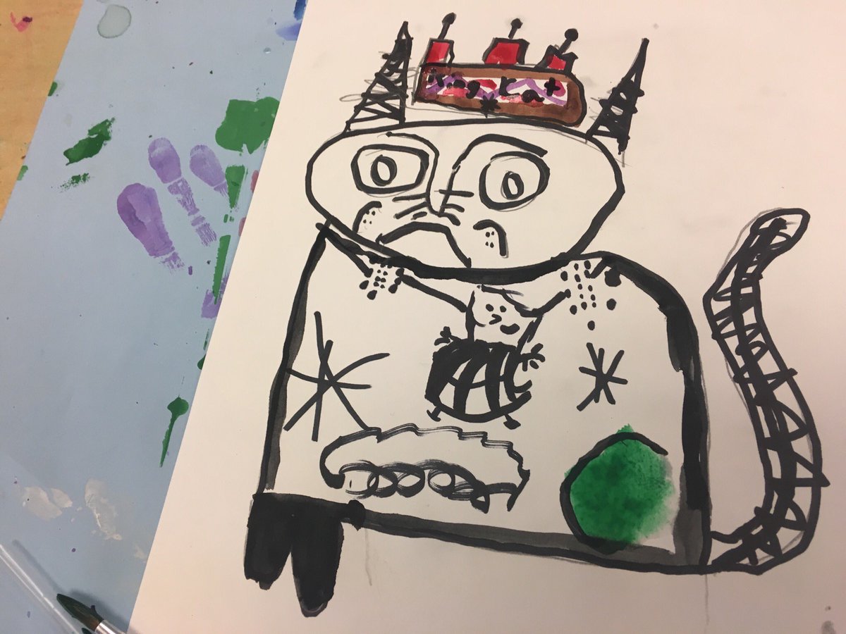 MrsKaysArtclass's tweet image. @DrJGriecoSchool Laurel Burch #fantasticfelines #kaysart #secondgradeart