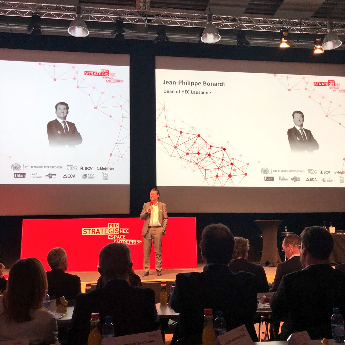 startuptickerCH's tweet photo. Jean-Philippe Bonardi, Dean of HEC Lausanne speaking about the importance of @prixstrategis #prixstrategis2018 https://t.co/YnEaA42X14