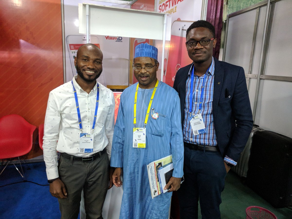 byteworksng's tweet photo. It was a great pleasure to have the DG of NIMC ,Engr. Aliyu Aziz grace our booth with his humble presence as our Honoured guest..Thank you @ID4Africa for this amazing platform...#verifyID https://t.co/k64Jz2r5Mk