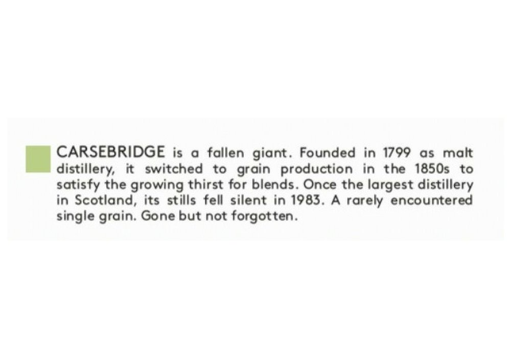 CARSEBRIDGE. Distilled 1964. Closed grain distillery. A time capsule waiting to be opened at @spirit_speyside Whisky Festival. 
⠀⠀⠀⠀⠀⠀⠀⠀⠀
#whisky #scotch #spiritstillwhisky #whiskytasting #dram18 #spiritofspeyside