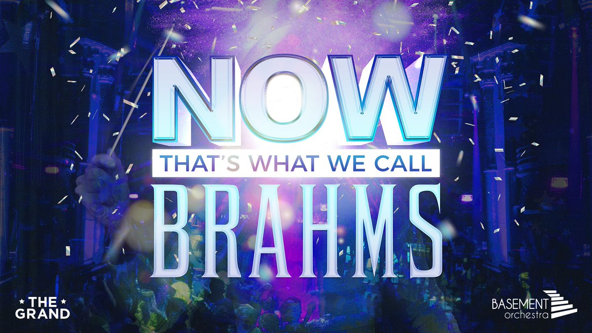 Get down to the @TheGrand on 12 May and hear us play some of the most banging dance music from the past 150 years. Because Brahms was killing it with the beats back in 1858. Tix here: bit.ly/nowbrahms