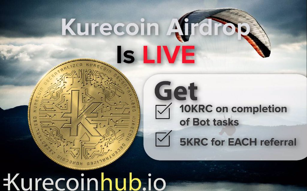 KureCoinHub's tweet image. Kurecoin Airdrop is live!!

t.me/KureCoinHub_Bot

Complete all tasks to get 10KRC = $8.5 and 5KRC = $4.25 for each person referred.

.#kurecoinhub
#krc #eth #airdropalert cryptocurrency #airdrop #airdrop #cryptoinvestor #cryptoinvesting #cryptoinvestment