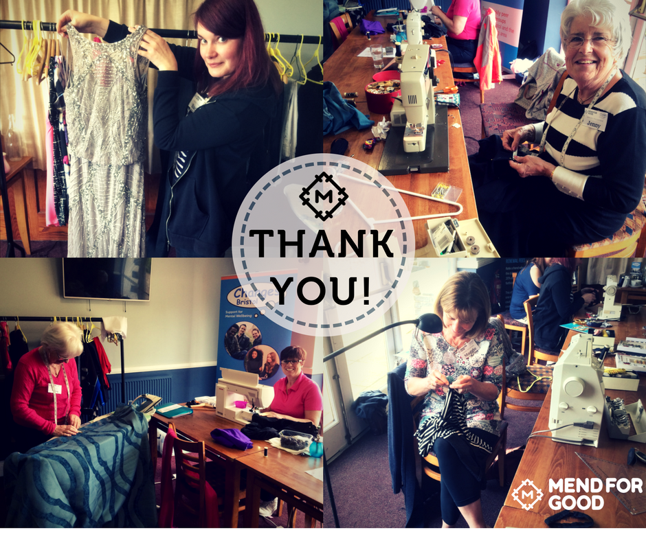 ChangesBristol's tweet photo. Thanks to everyone involved...especially our dedicated and talented sewing volunteers who tirelessly mended, altered and repaired @BristolGC What a successful event!! #mendforgood https://t.co/9pe0bqMboG