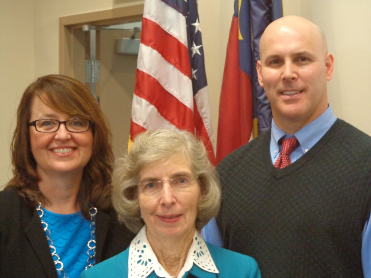 Congrats to Assistant County Manager Janet Parris on her completion of the Municipal &amp; County Administration course at the UNC School of Gov.! She is pictured with Office Assistant Mary Phillips &amp; County Manager Wayne Vest at the class graduation ceremony Friday in Chapel Hill.