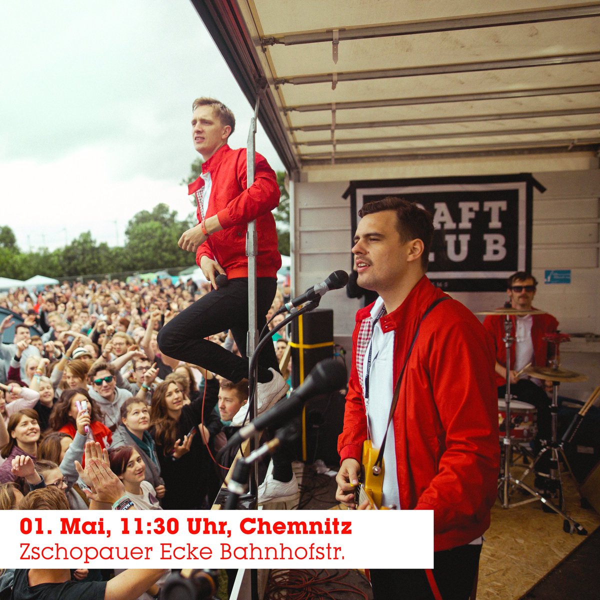 Morgen wollen haufenweise Nazis in Chemnitz demonstrieren. Wir stehen auf der anderen Seite und beschallen die Vollidioten und Fickfinger (das wird man ja wohl noch sagen dürfen) vom guten alten LKW aus. Kommt vorbei! #FCKNZS