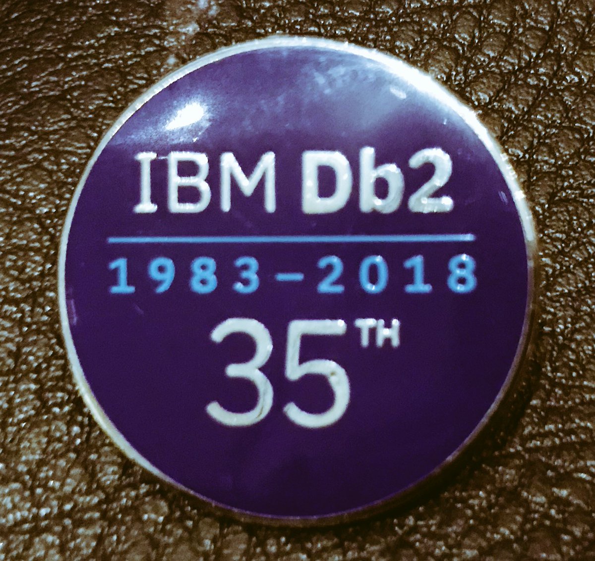 Db2World's tweet image. Collect your #IBMDb2 35th anniversary pin from the #IBM Expo @IDUGDb2 2018 Philadelphia #Db2 #Db2z #Machine_Learning #AI #Data