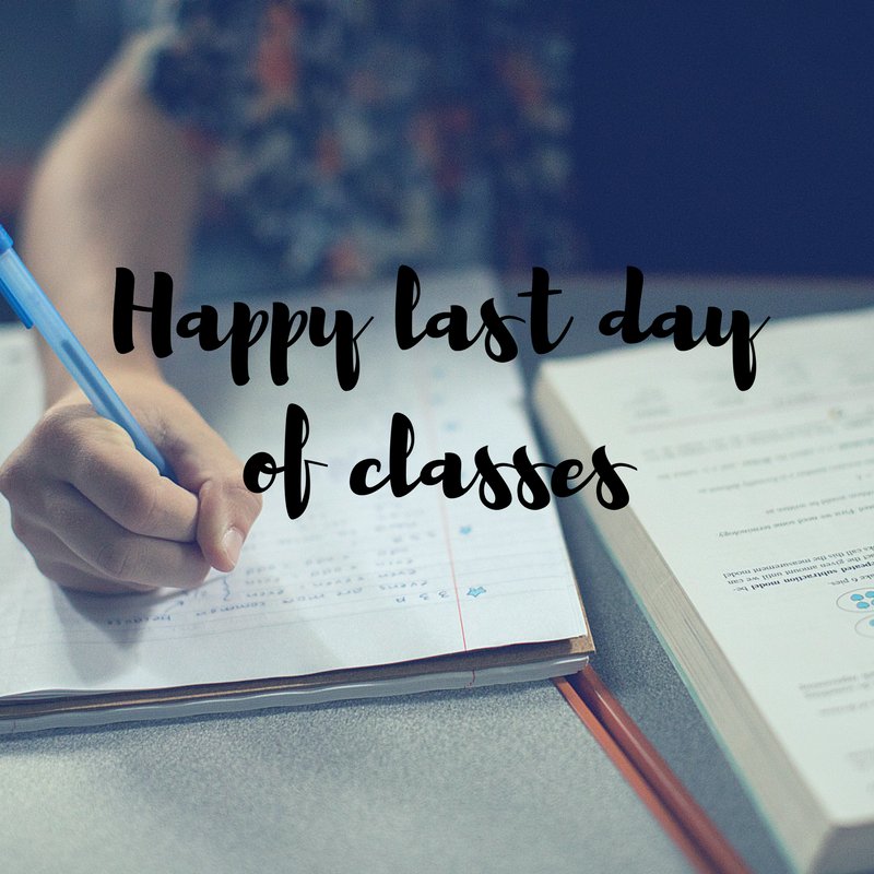 cedarcrestcolle's tweet photo. Happy last day of classes! You're almost there--finish the semester strong! #CedarCrestCollege #SpringSemester2018 https://t.co/q8JAskSXNO