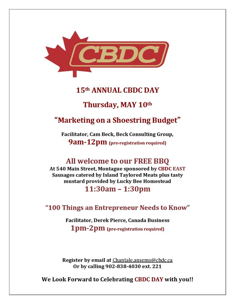 All welcome to celebrate with us!!! #cbdc #15th annual
Please preregister for sessions.