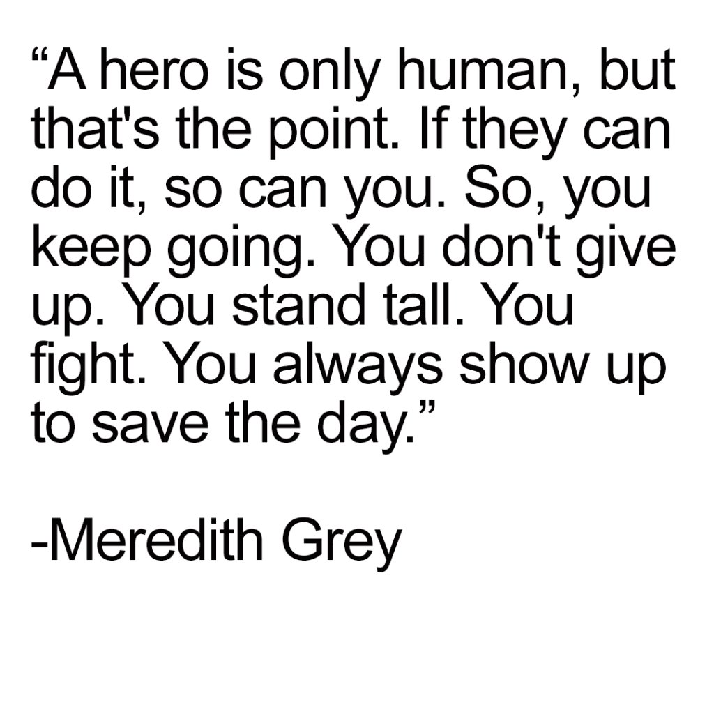GreysABC's tweet photo. If Meredith Grey can do it, so can you. 👊 #MondayMotivation https://t.co/SzZkII0inI
