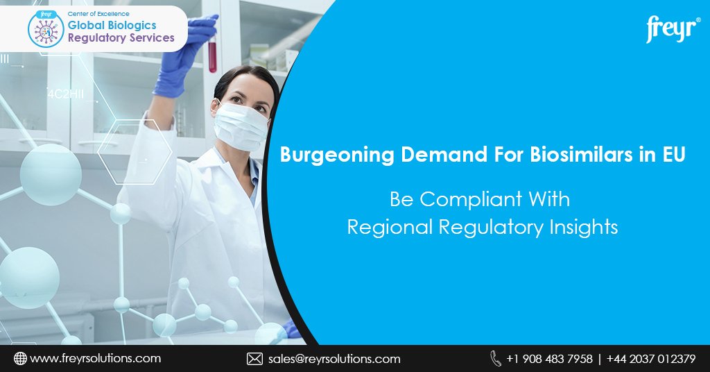 FreyrSolutions's tweet photo. Reports say, the European #Biosimilars market is expected outpace the #US and #Canadian markets. To grab the EU market share, the onus lies on manufacturers to prove #biosimilarity against #reference #product in a #compliant way. Get insights. https://t.co/E6WREGzJ2B https://t.co/DBV5BwLqbZ