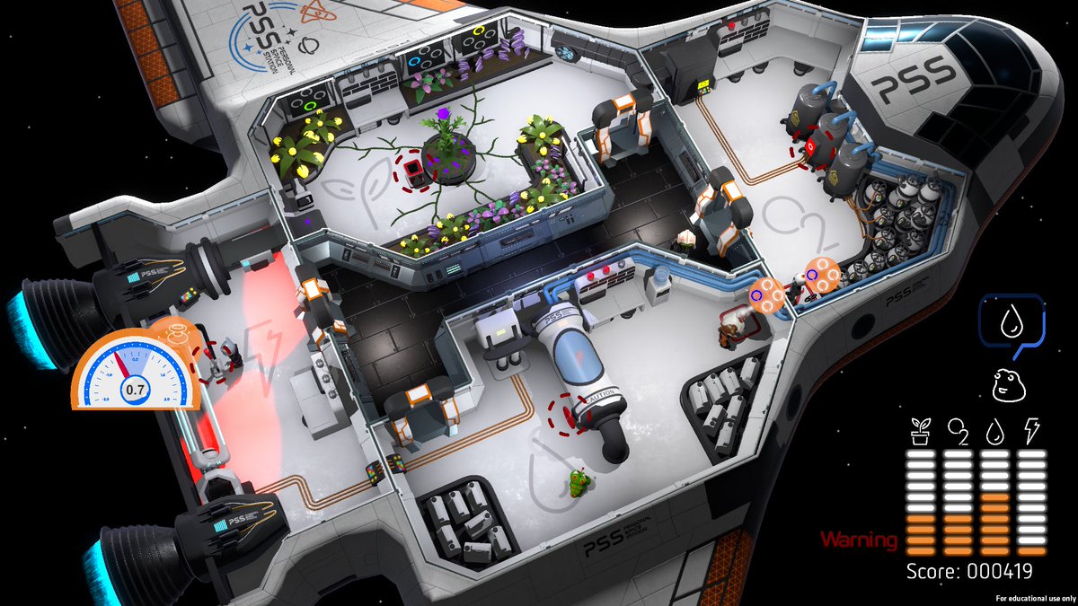 itchio's tweet image. Personal Space Station: A four player couch co-op game where you try to keep the station alive as long as possible.  yrgo-game-programmer.itch.io/personal-space… #indiegames