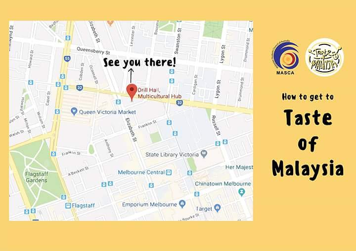 TasteofMYMelb's tweet photo. Wondering how to get to Drill Hall Multicultural Hub? Here’s a quick map for you to find your way to Taste of Malaysia 2018! OR just follow the scent of good food and the sound of amazing local performances!

#tasteofmalaysia2018 #TOM2018 https://t.co/p08AbWqCcb