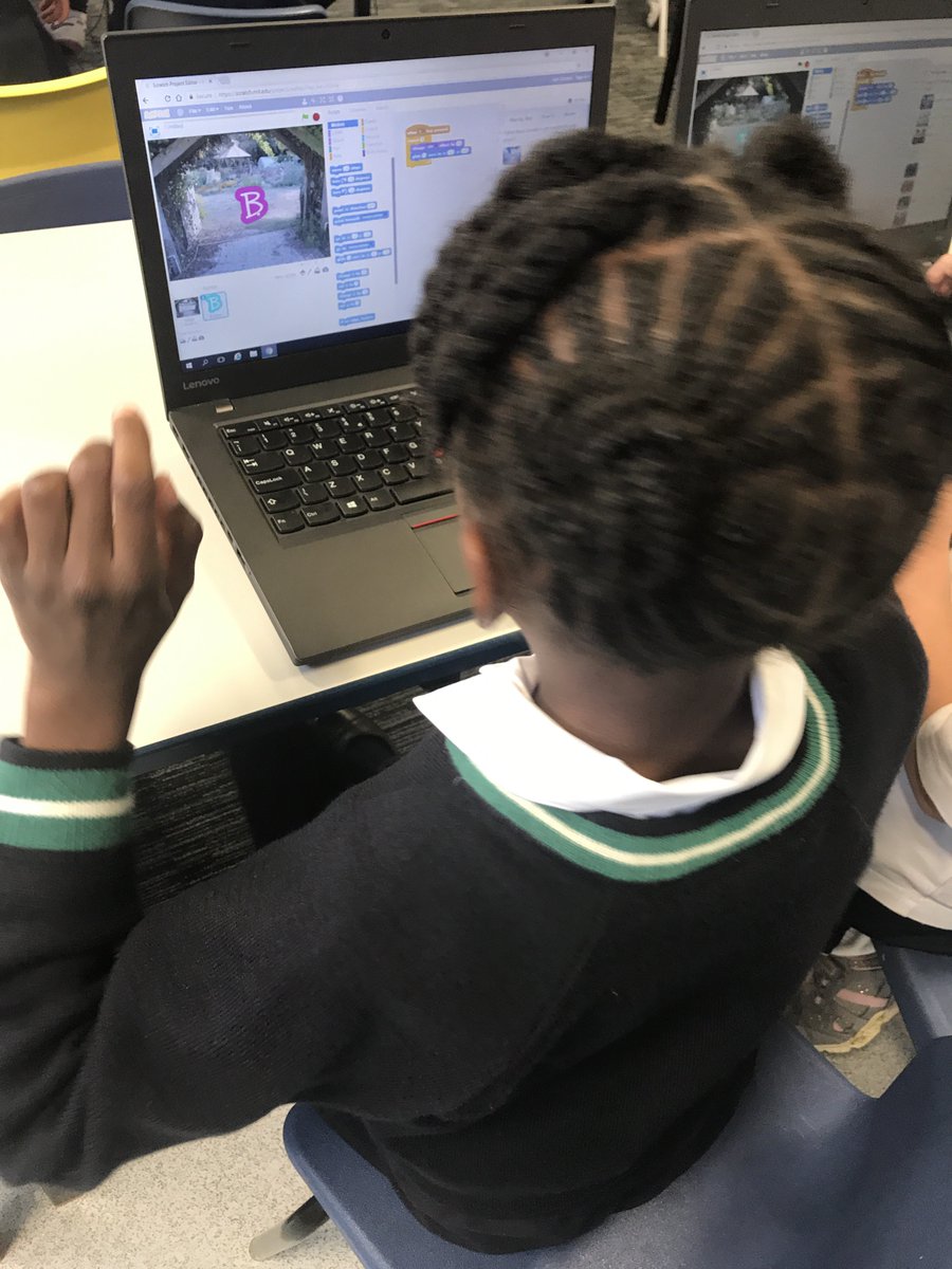 CroydonHighJnrs's tweet photo. Year 3 are writing code to animate the letters in their name. #year3computing #everygirleveryday https://t.co/z8saL3xhtX