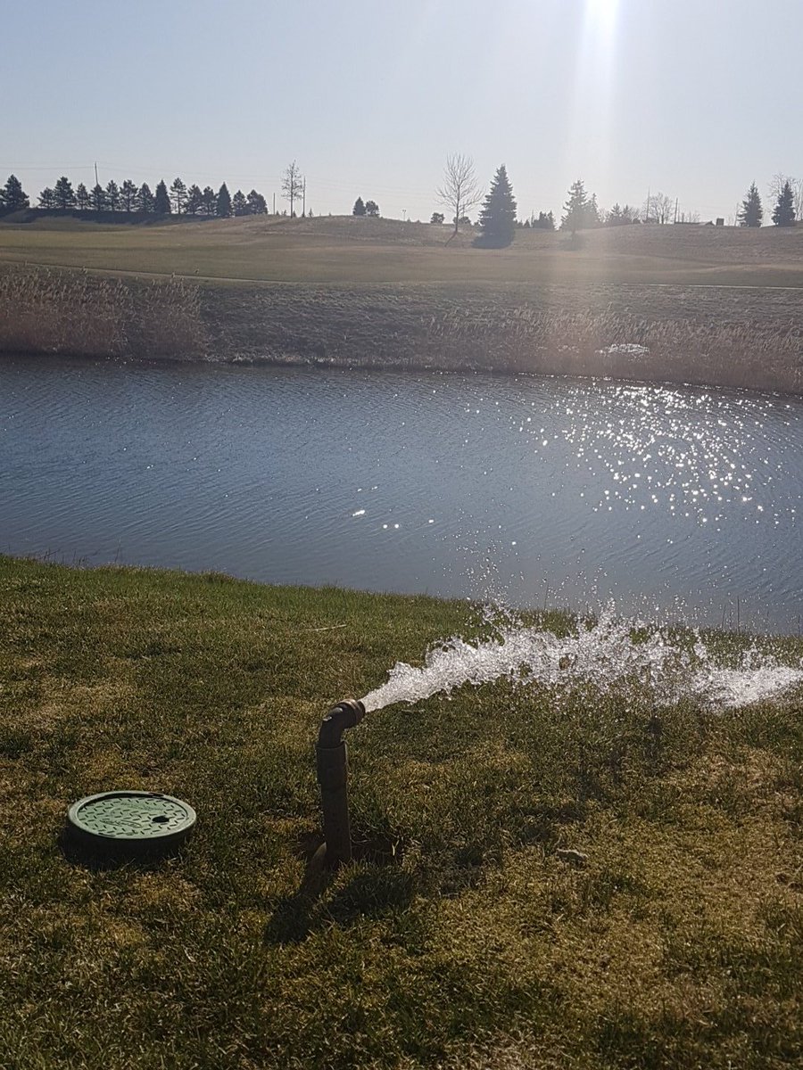 WBGrounds's tweet photo. Irrigation start up day ! https://t.co/z9Az8QfrIm