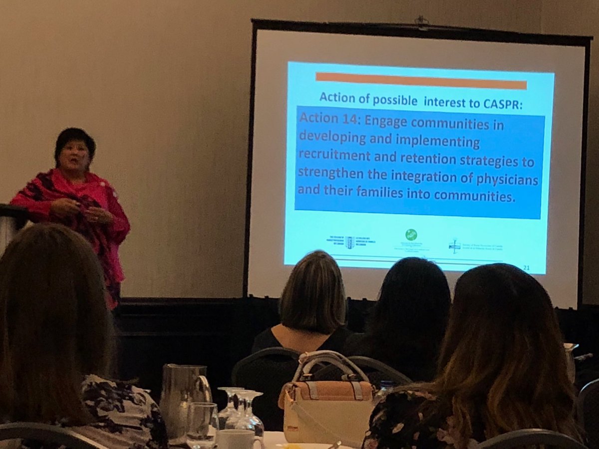 NiagaraDocs's tweet photo. Great presentation by Dr. Ivy Oandasan and how recruiters play a role in the Rural Road Map Action Plan #caspr2018 https://t.co/rJ01bJ1FRb