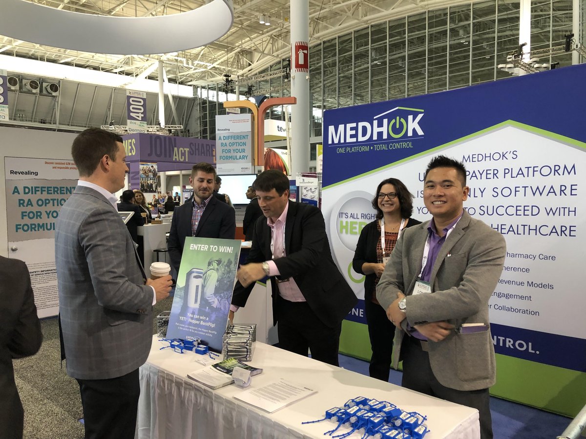 MedHOK360's tweet photo. Thank you to everyone that stopped by #MedHOK's Booth at the @amcporg Annual Meeting last week. If you entered our #YETI Hopper BackFlip drawing, stay tuned for the winner announcement.
To learn more about MedHOK's #Rx Solutions, visit: https://t.co/4TICxVN6TV
#AMCP2018 #AMCP https://t.co/2X14rDzruj