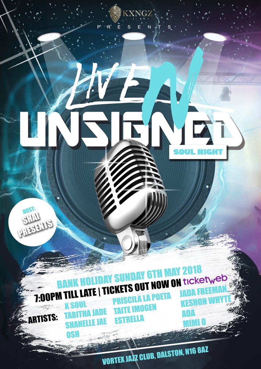 LiveNUnsigned's tweet photo. This Sunday #Livenunsigned an event for upcoming neo soul, neo rap, R&B and spoken word artist. Grab your tickets now https://t.co/TxqTCqArX1… https://t.co/bfmMGyRF8O