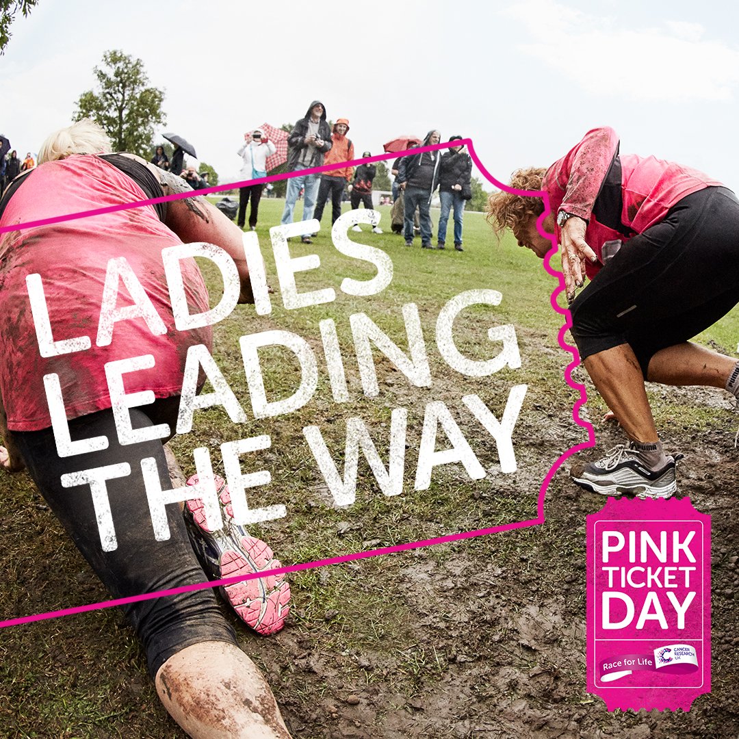 Pink Tickets available! Why not get involved in Race for Life or Pretty Muddy to help raise money for Cancer Research UK! Pink Tickets get you free entry for #RaceforLife or #PrettyMuddy this summer! Sign up TODAY ONLY using code PINK2018 po.st/x5Gz7W <a href="/CRUKEventsNorth/">CRUK North Events Team</a>