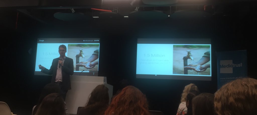 Media_Trust's tweet photo. Did you know that there were 1.5 million donation and charitable giving searches in 2017? #StrongerVoices #GoogleInsider https://t.co/6IQp8QH8ut