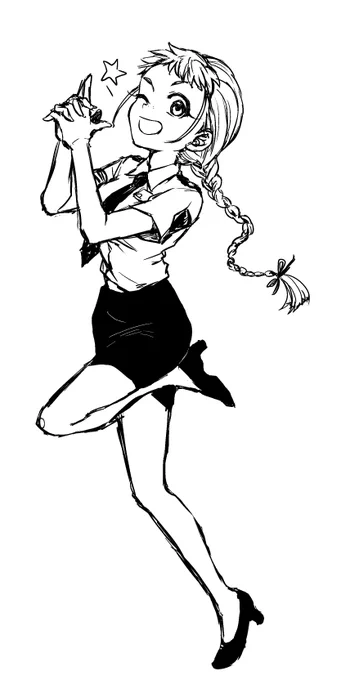 もらちゃんと新しい探索者のキャラデザ作って遊びました。婦警さんが私デザインの赤城杏子ちゃんです。 
