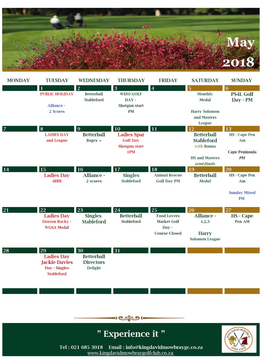KDM_GC's tweet photo. Club Competition Calendar May 2018 https://t.co/LFCaEWB8Zt