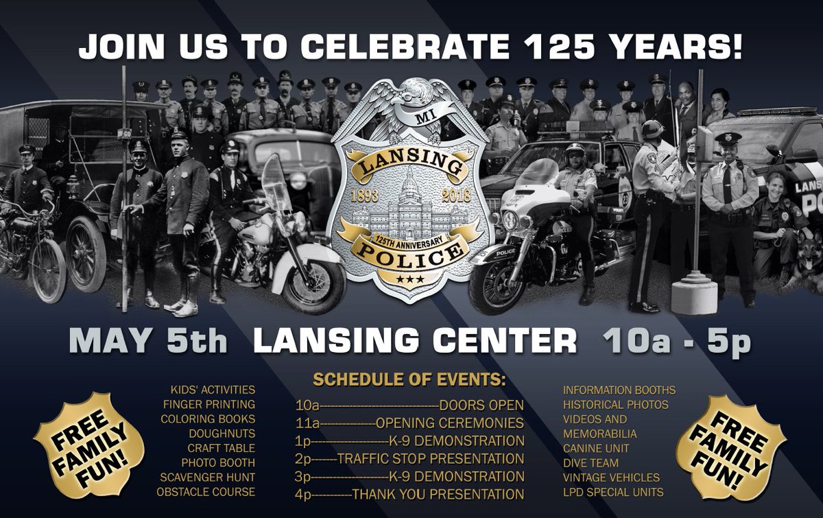 LansingPolice's tweet photo. This Saturday @LansingCenter https://t.co/OHfexRd289