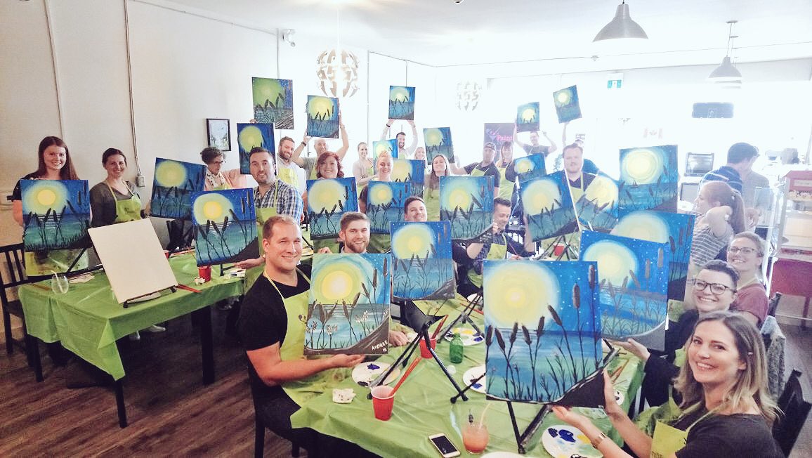 brandblvd07's tweet photo. The Brandies took over @Mugs_N_Meeples on Friday night for Paint Night🎨 We had a great time laughing, bonding, blending and creating our masterpieces! #DrinkCreatively #PaintNiteNiagara #BBlvdLife #BrandieNightOut https://t.co/ltO4YRgbzA