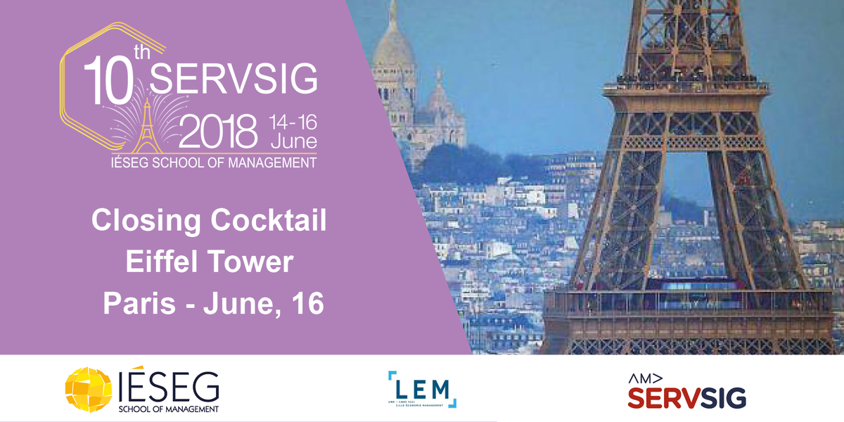 IESEGResearch's tweet photo. The 2018 SERVSIG #Conference will be held @IESEG #Paris @Campus   
🔹Meet the speakers here &amp; more info >> https://t.co/aA0D1Yx9Q7    
🔸Register here >> https://t.co/V3yEOyhLI0 and enjoy our social events in the  heart of Paris!  #SERVSIG2018 #Marketing #Service https://t.co/4SZqjWCyPb