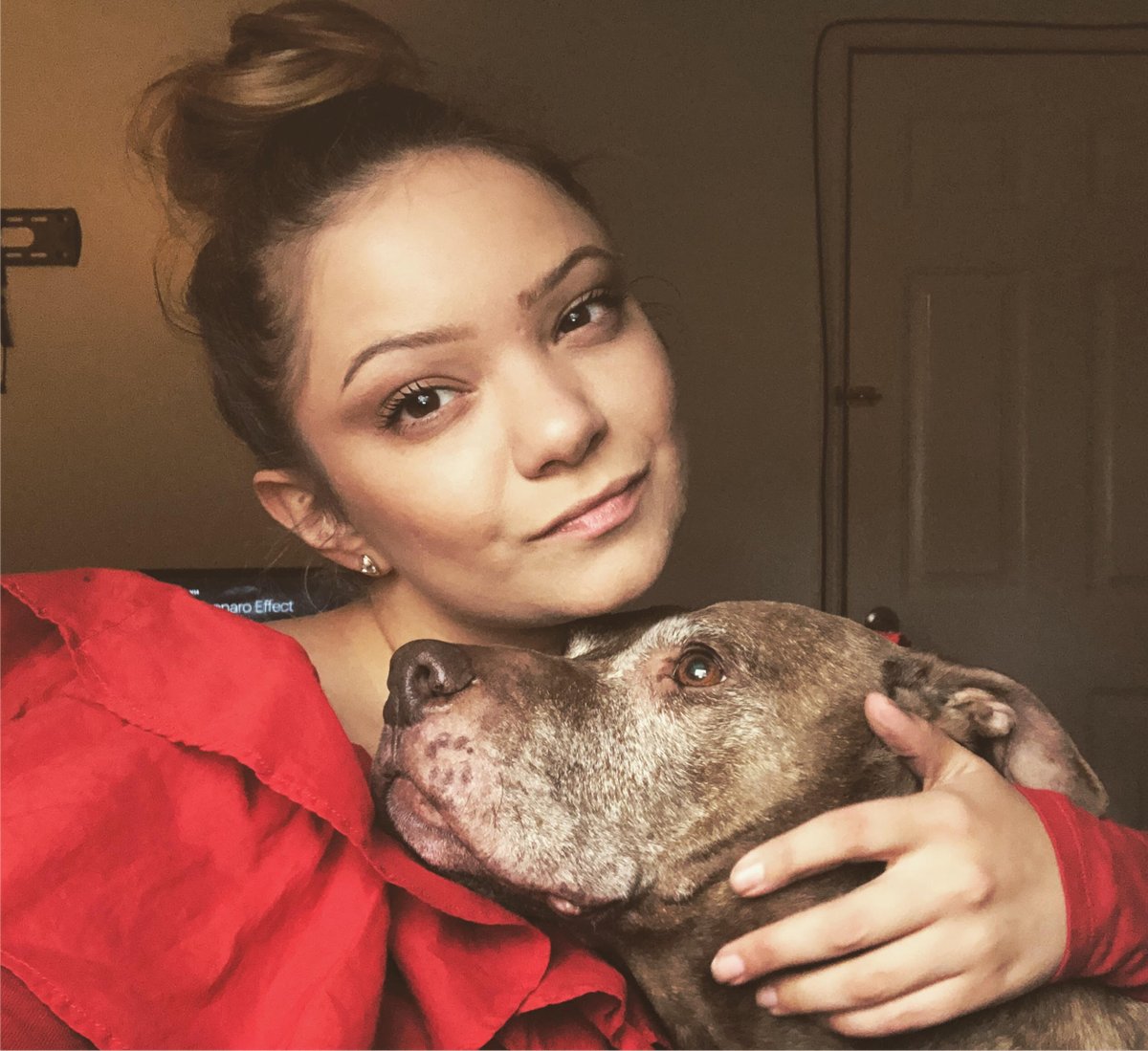 It's #NationalAdoptAShelterPetDay, so we're showing off our staff's adoptions. <a href="/TeahTeriele/">Teah Teriele</a>'s 11-year-old pup Sadie was in the shelter for 2 years before finding her forever home with Teah, our marketing manager 🖤