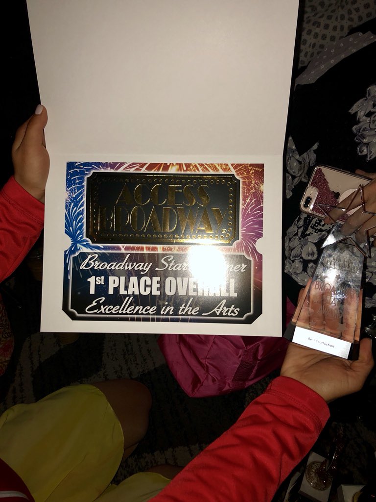 OVERALL WINNERS! FOR HIGHEST “INDIVIDUAL PERFORMANCES” &amp; “BEST GROUP PERFORMANCE!! “😀 🎵🎤🎶 #TeamVocalProduction #Boston #AccessBroadway