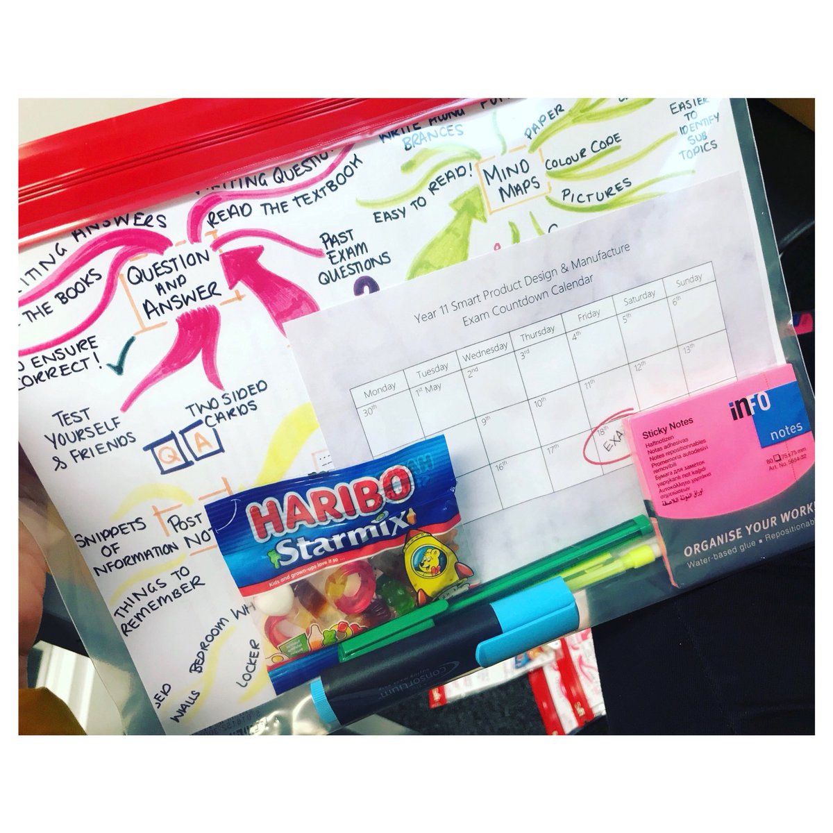 StephanieUTCR's tweet photo. Year 11 & 13 revision packs given out today for #ProductDesign @UTCReading students! ๐กโ๏ธ Includes revision resources, topics list, countdown calendar and revision tips! #revision #examseason #revisionpacks #motivation #school https://t.co/1RKYX8fzdE