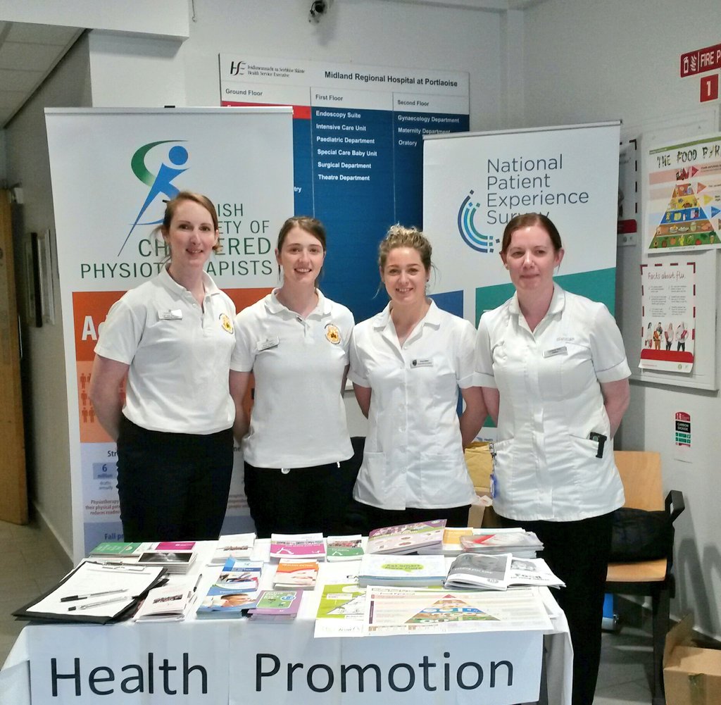 LeonoraKennedy's tweet photo. Last day of health promotion today at MRHP. All things diet and physical activity. Teaming up with the dieticians Lorraine Kelly and Grace Miller today. Thanks to all for the leaflets and support @_ISCP_ @HealthyIreland @HSELive @safefood_eu https://t.co/T0AViwPsRc