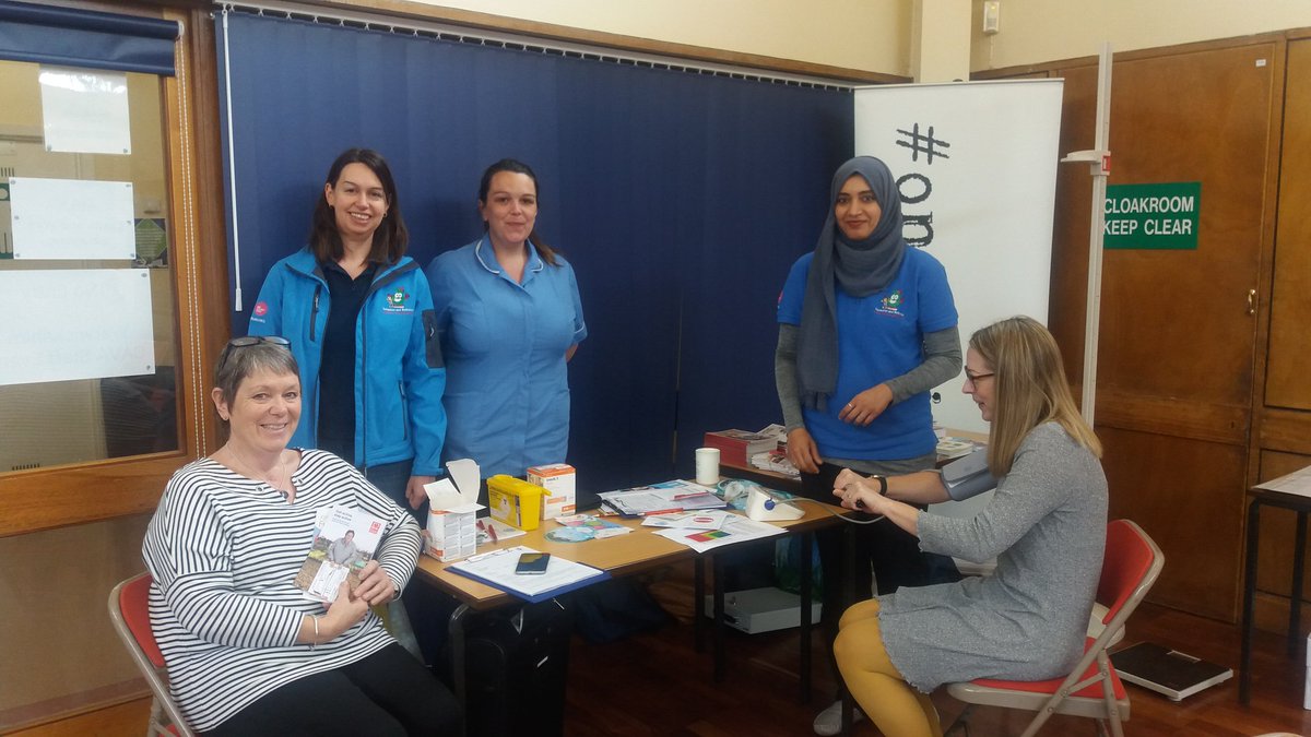 NBHLN1's tweet photo. @onethingpledge Great to do mini health checks for staff and volunteers @wcavaorg today for their health and wellbeing event. #nuneaton https://t.co/jcdGs4OwSD