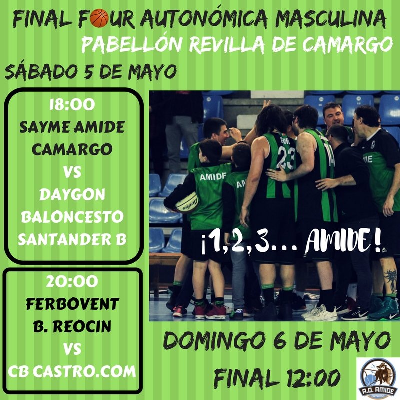 FortuPorras's tweet photo. Este fin de semana todos a Revilla a apoyar a @saymesensors @ad_amide en otra F4 de los verdinegros.
#GoAmide
#orgullodepertenencia
#baloncesto
#Camargo https://t.co/PMsSeh67JP