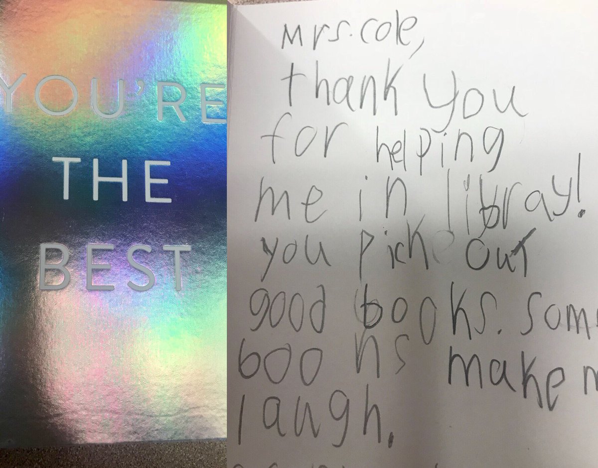 scole123abc's tweet photo. #LoveMyKiddos #heartwarmed #librarylife https://t.co/gnaxLCLJSl