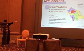 SaudiMood_'s tweet photo. We're happy that our paper was accepted and we had the pleasure to present our work on Saudi Mood in Saudi Computer Society National Computer SCS-NCC'2018 Conference @SaudiComputer @Alanoud_SD https://t.co/1RtYnS999J
